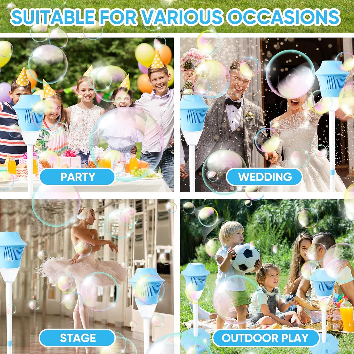 BubbleStorm™ – Tragbarer Seifenblasenmacher für Spaß und Freude der Kinder [50% Rabatt]