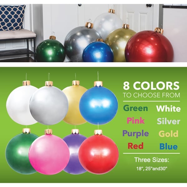 MerrySphere Aufblasbare Weihnachtskugel mit LED – Wetterfest & Wiederverwendbar