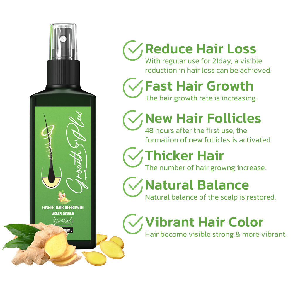 GroeiEssentie Haarwuchs Spray – Ingwer & Minoxidil gegen Haarausfall
