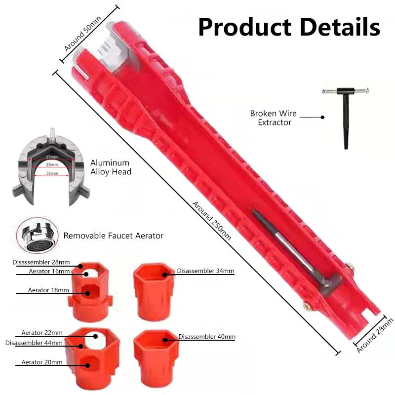 UniClamp™ – 8-in-1 Klempnerwerkzeug für Reparaturen | 1 + 1 Gratis