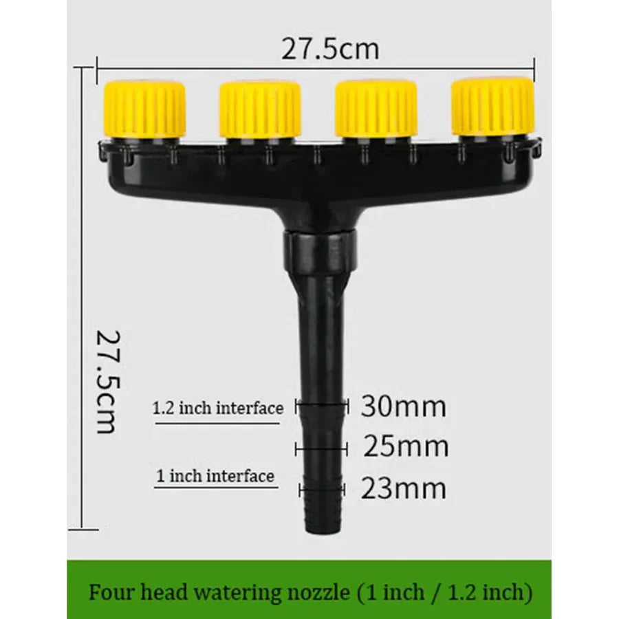 50% Rabatt | AquaQuad™ - Premium 4-Kopf-Gartenregner
