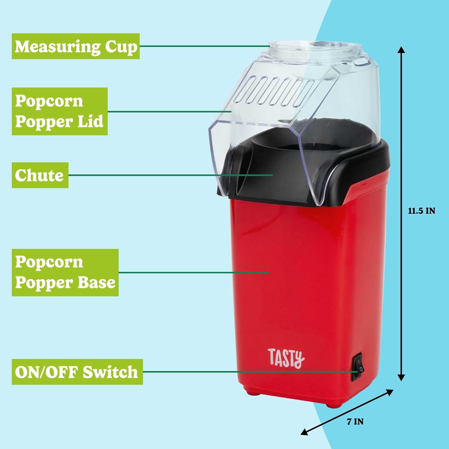 PopAir™ - Heißluft-Popcornmaschine, Gesunder und Leckerer Popcorn in Minuten [50% Rabatt]