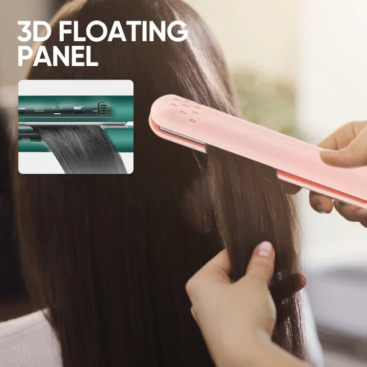 2-in-1 Mini Glätteisen & Lockenstab – kompaktes Stylingtool für unterwegs