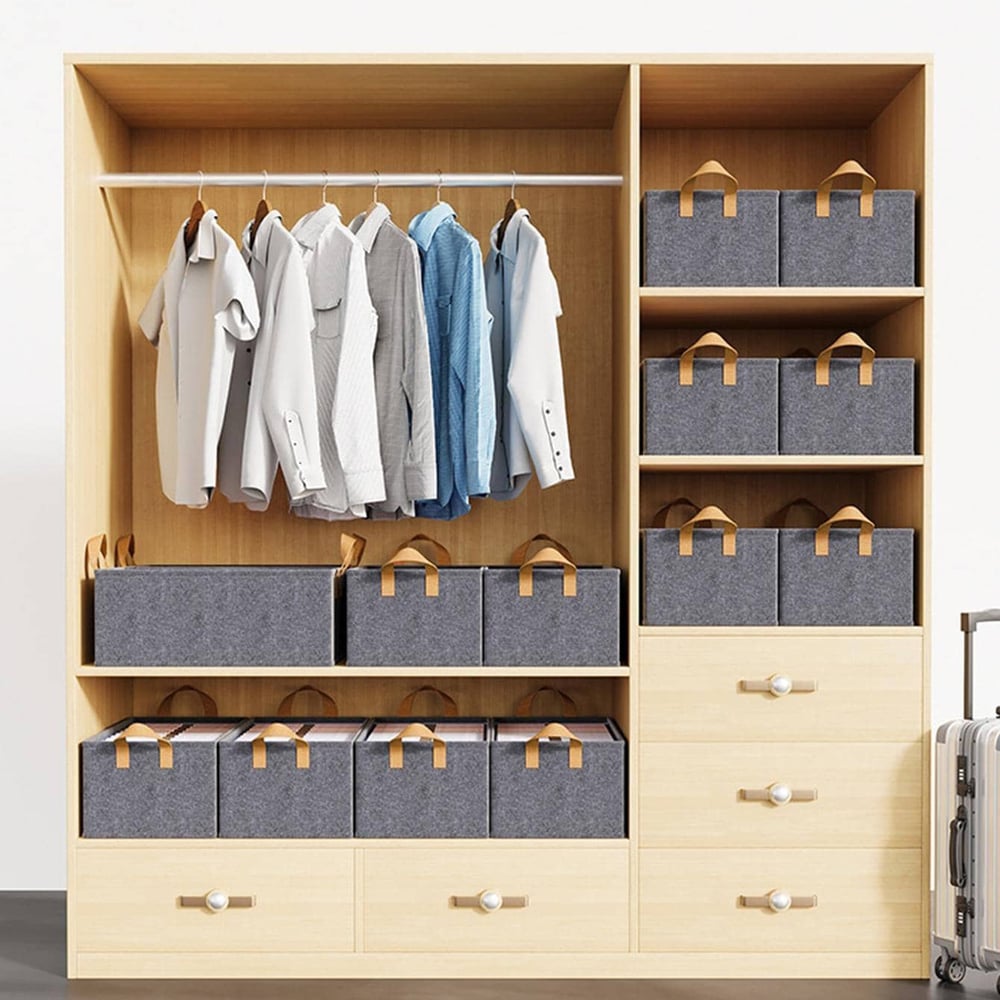 FoldBox™ - Faltbarer Textilschrank Für Ordnung Und Platzersparnis [50% Rabatt]