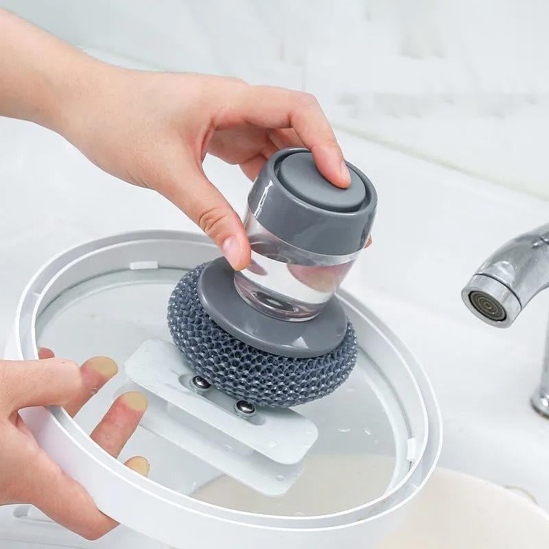 SoapBrush™ - Küchen-Spülbürste mit Seifenspender – Antibakteriell und schimmelresistent [1 + 1 Gratis]