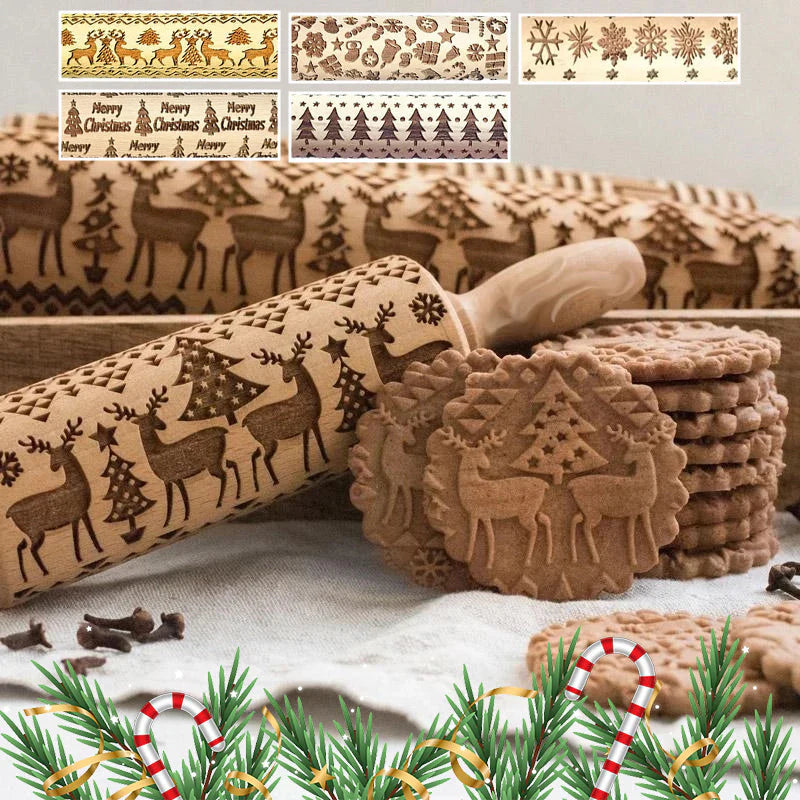 50% Rabatt | MerryRol™ – Weihnachtliche Holz-Rollstifte [Letzter Tag Rabatt]