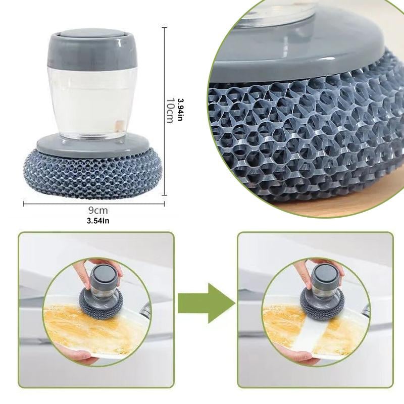 SoapBrush™ - Küchen-Spülbürste mit Seifenspender – Antibakteriell und schimmelresistent [1 + 1 Gratis]