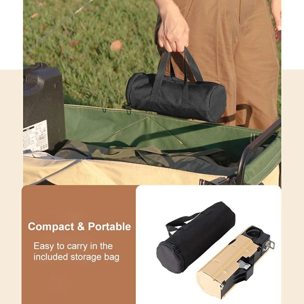 FlameFold™ – Kompakter, faltbarer Spyder-Gaskocher für Campingabenteuer [50 % Rabatt]