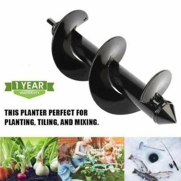 SpiralDrill™ – Hochbelastbarer Spiralschneckenbohrer für tiefe Pflanzungen [50% Rabatt]