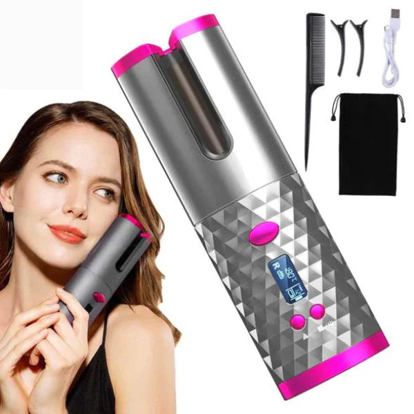 Twirluxe Kabelloser Lockenstab – Automatisch, Keramik, Haarschonend, Tragbar, Professionelles Styling