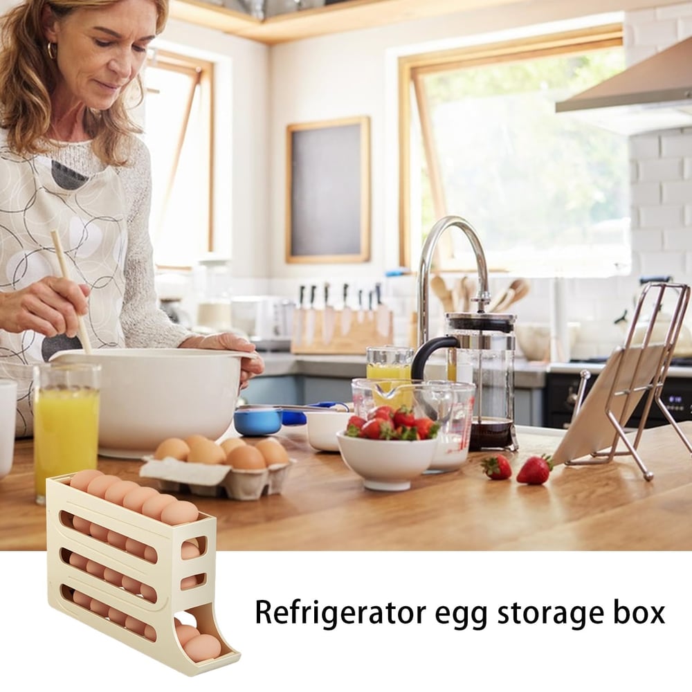EggShelf™ - 4-stöckiger Eier-Organizer für Kühlschrank & Küche [50% Rabatt]