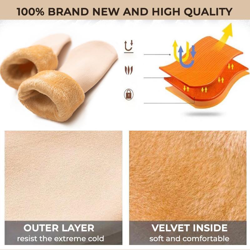 CozyFeet™ – Gefütterte Schneesocken mit kuscheligem Plüsch-Innenfutter für warme Füße [50 % Rabatt]