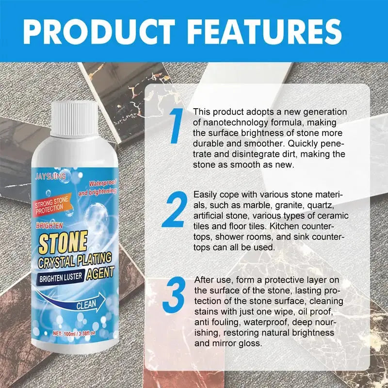 StoneClean™ - Kraftvoller Stein-Fleckenentferner – Mühelose Tiefenreinigung [1+1 Gratis]
