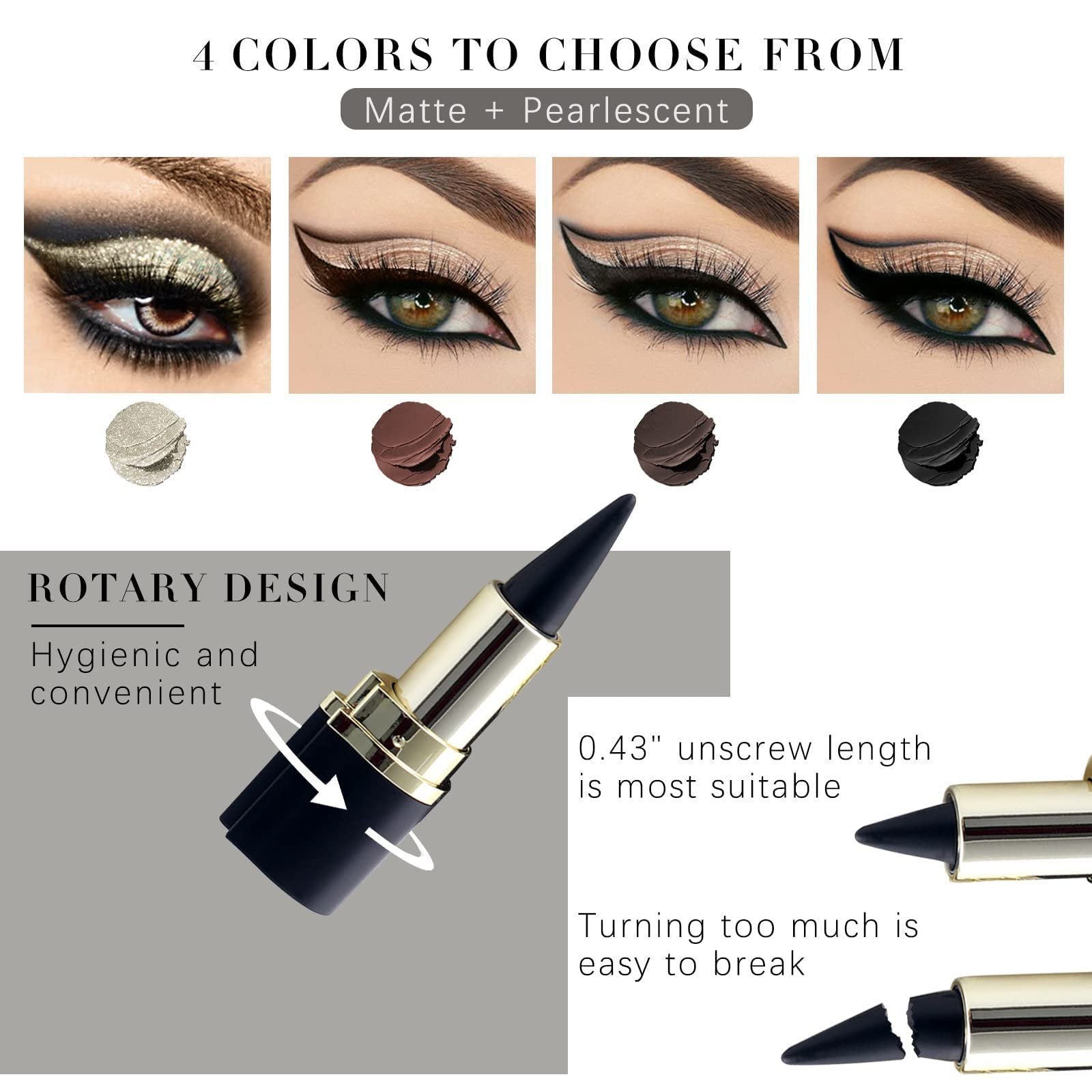 GlamLine™ – Matte, schnell trocknende und präzise Eyeliner [1 + 1 Gratis]