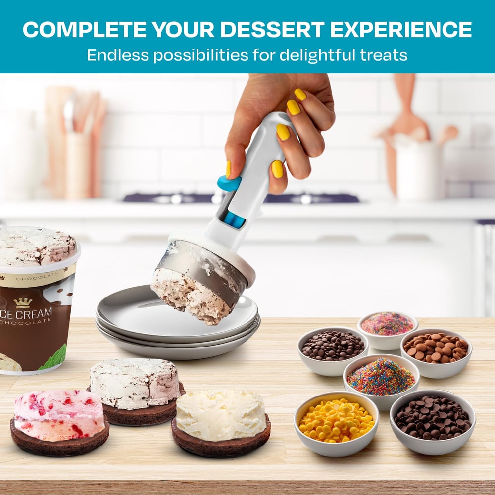 HappyScoop™ - Eiscreme-Sandwich-Portionierer – Ideal für kreative Sommer-Desserts [50% Rabatt]