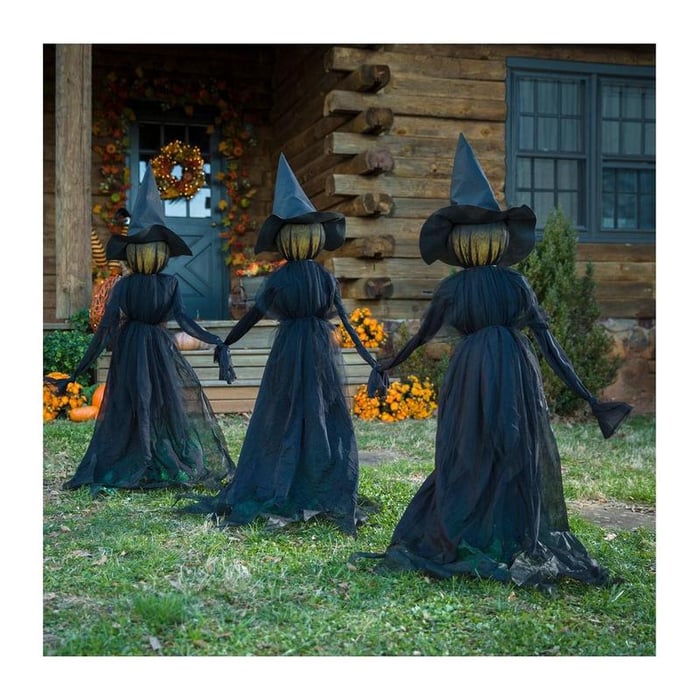 Halloween Hexengarten-Stecker – Wasserdekor für den Außenbereich