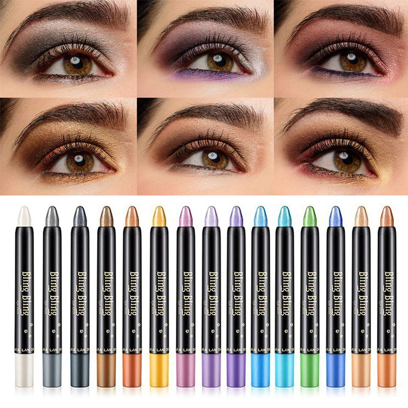 EyeshadowMaster Lidschatten Stift Set – 15 Farben, wasserfest & leicht verblendbar