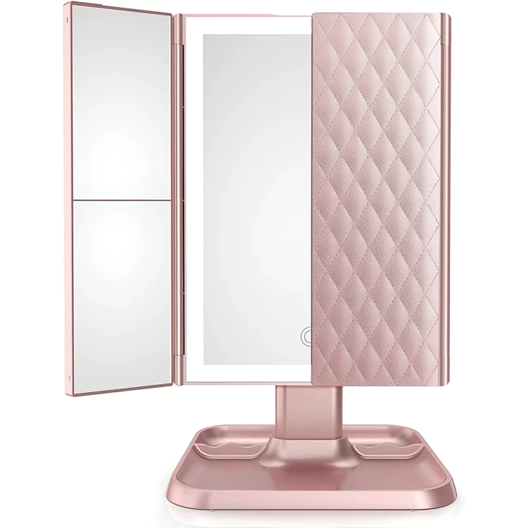 50% Rabatt | LedPanel™ - Aufklappbarer LED-Spiegel mit 3 Feldern für präzises Make-up