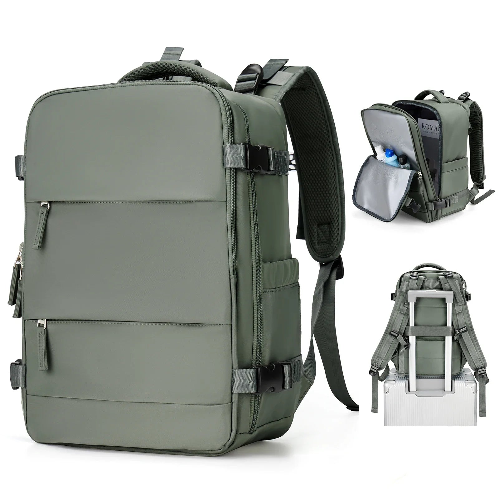 Travomate Laptoprucksack 35 L – Wasserdicht mit Nassfach & USB-Port