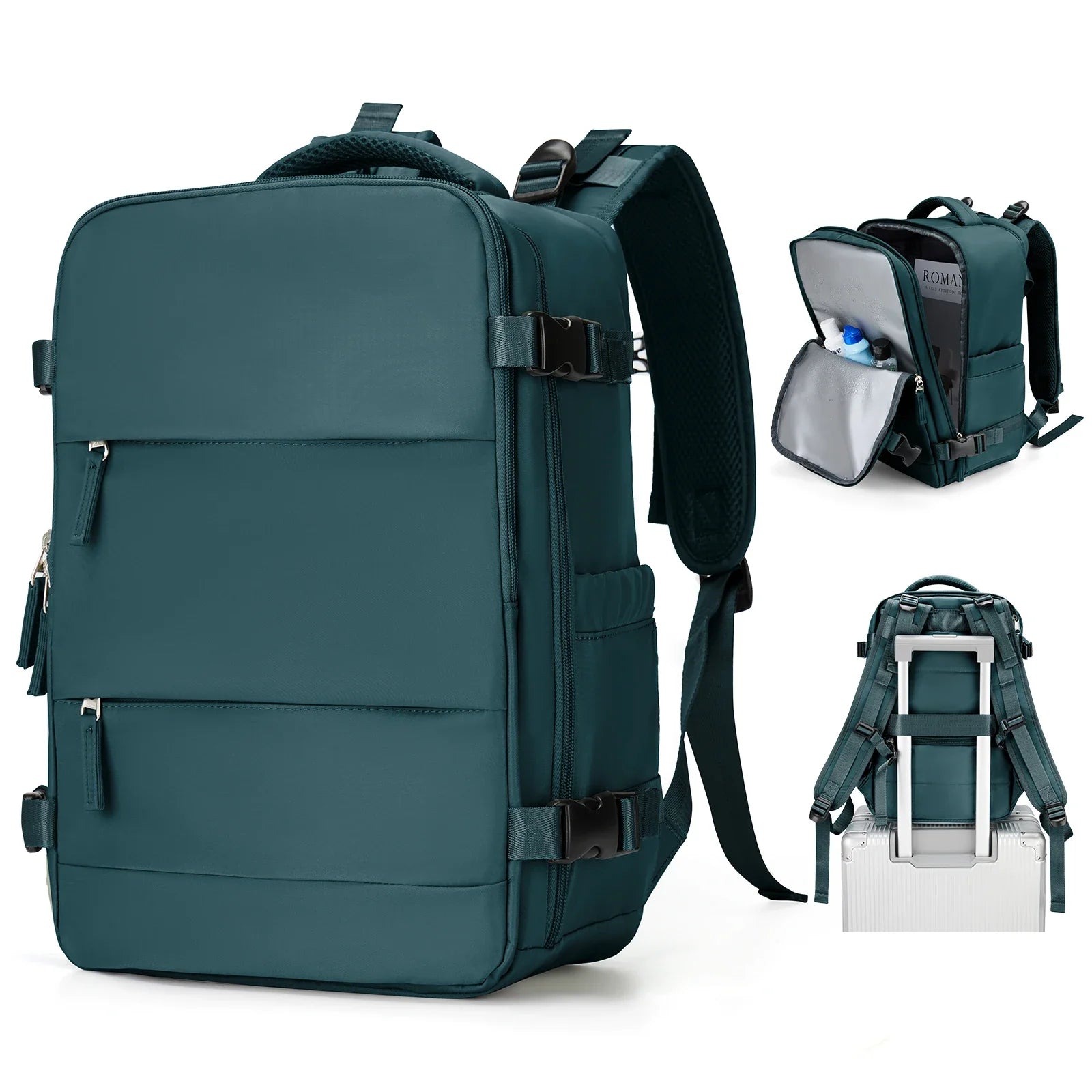 Travomate Laptoprucksack 35 L – Wasserdicht mit Nassfach & USB-Port