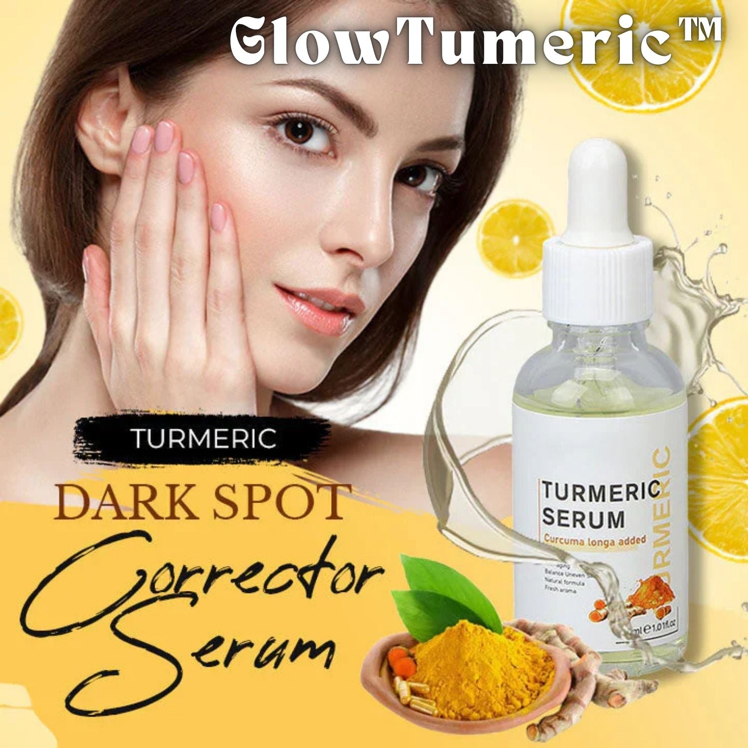 GlowTurmeric™ – Enthülle deine strahlende Haut, indem du dunkle Flecken mit diesem kraftvollen Serum entfernst [1 + 1 Gratis]