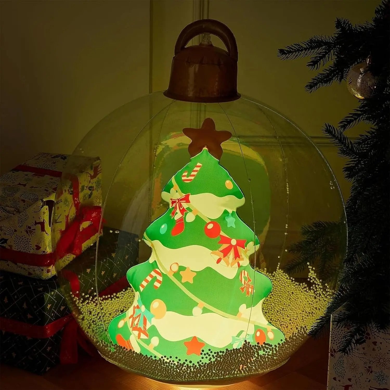 ChristBall™ – Aufblasbare Weihnachtskugel mit Licht, per Fernbedienung steuerbar [50% Rabatt]