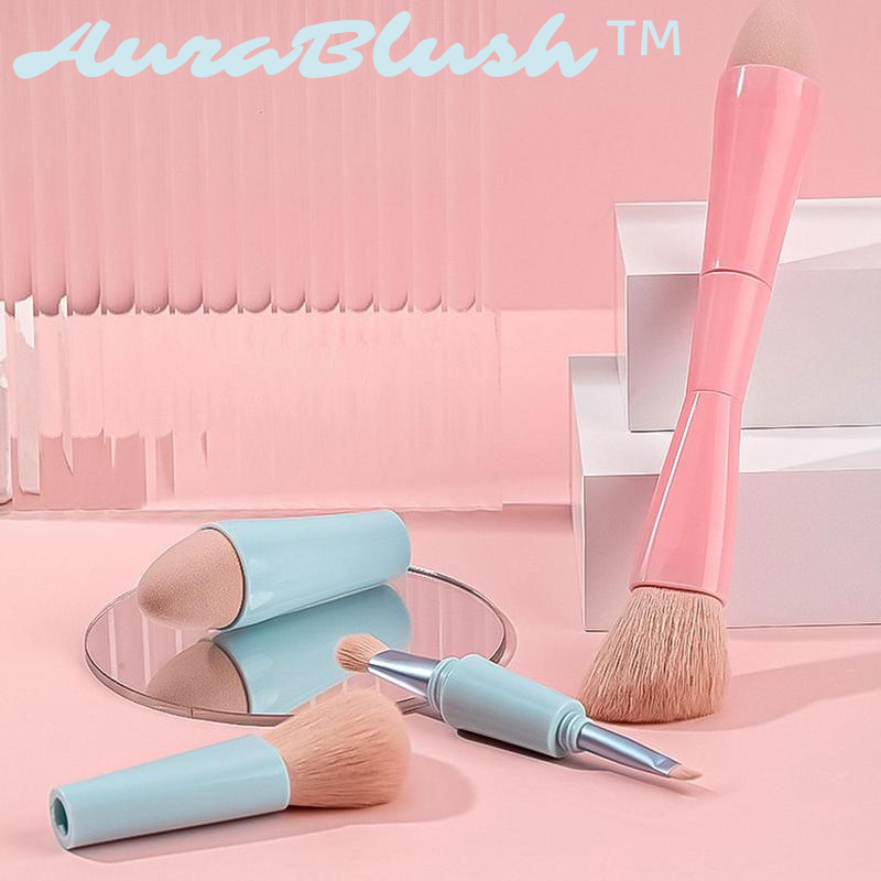 AuraBlush™ – 4-in-1-Make-up-Pinsel für Gesicht, Augen und Lippen, vielseitig einsetzbar [50% Rabatt]