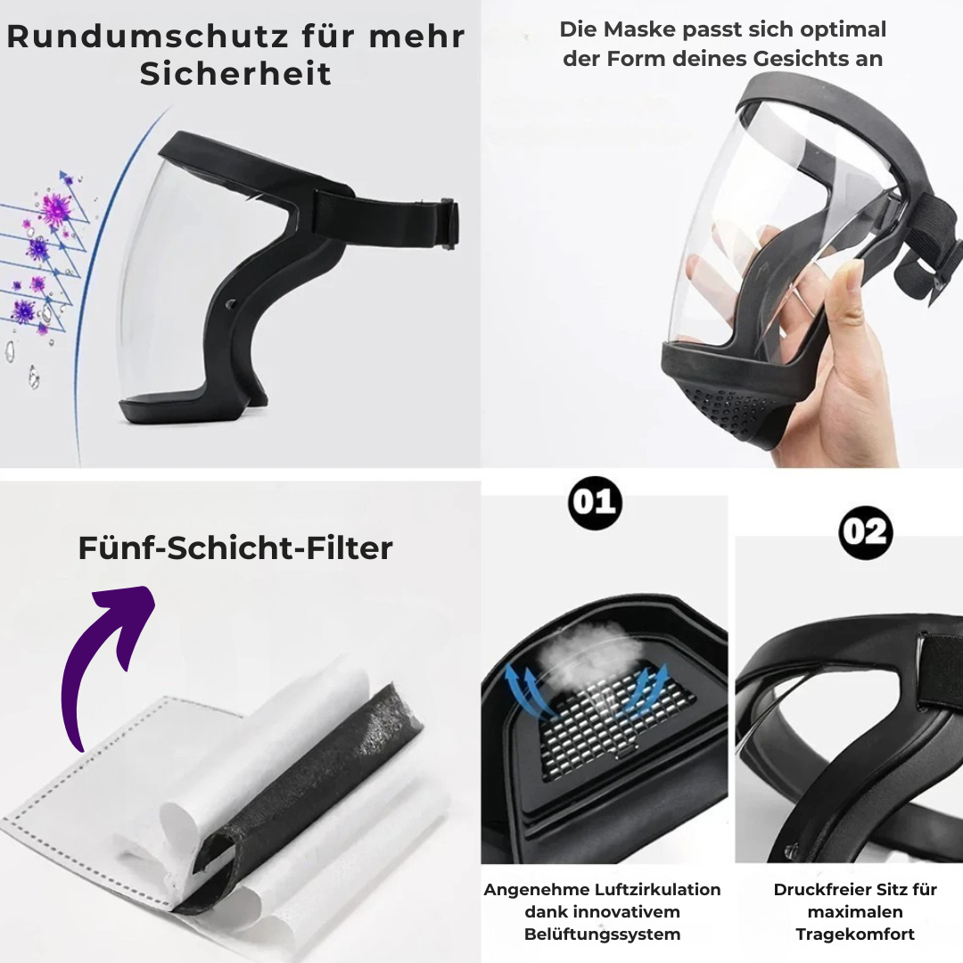 DefentShield™ - Vollständiger Gesichtsschutz für Ihren Seelenfrieden! [50% Rabatt]