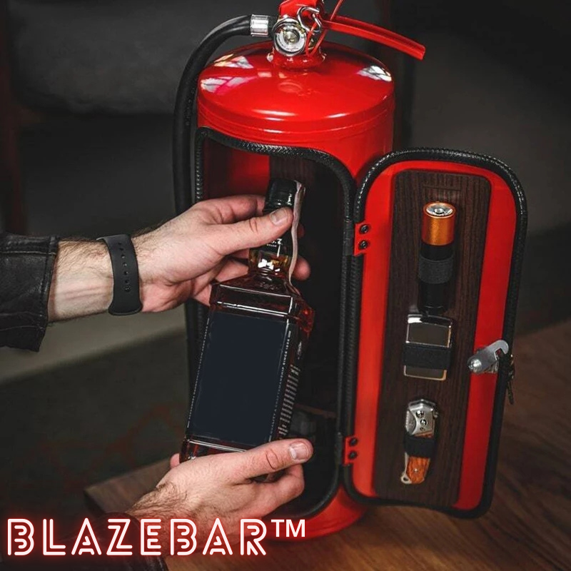 BlazeBar™ – Stilvolle Minibar mit integriertem Feuerlöscher [50 % Rabatt]