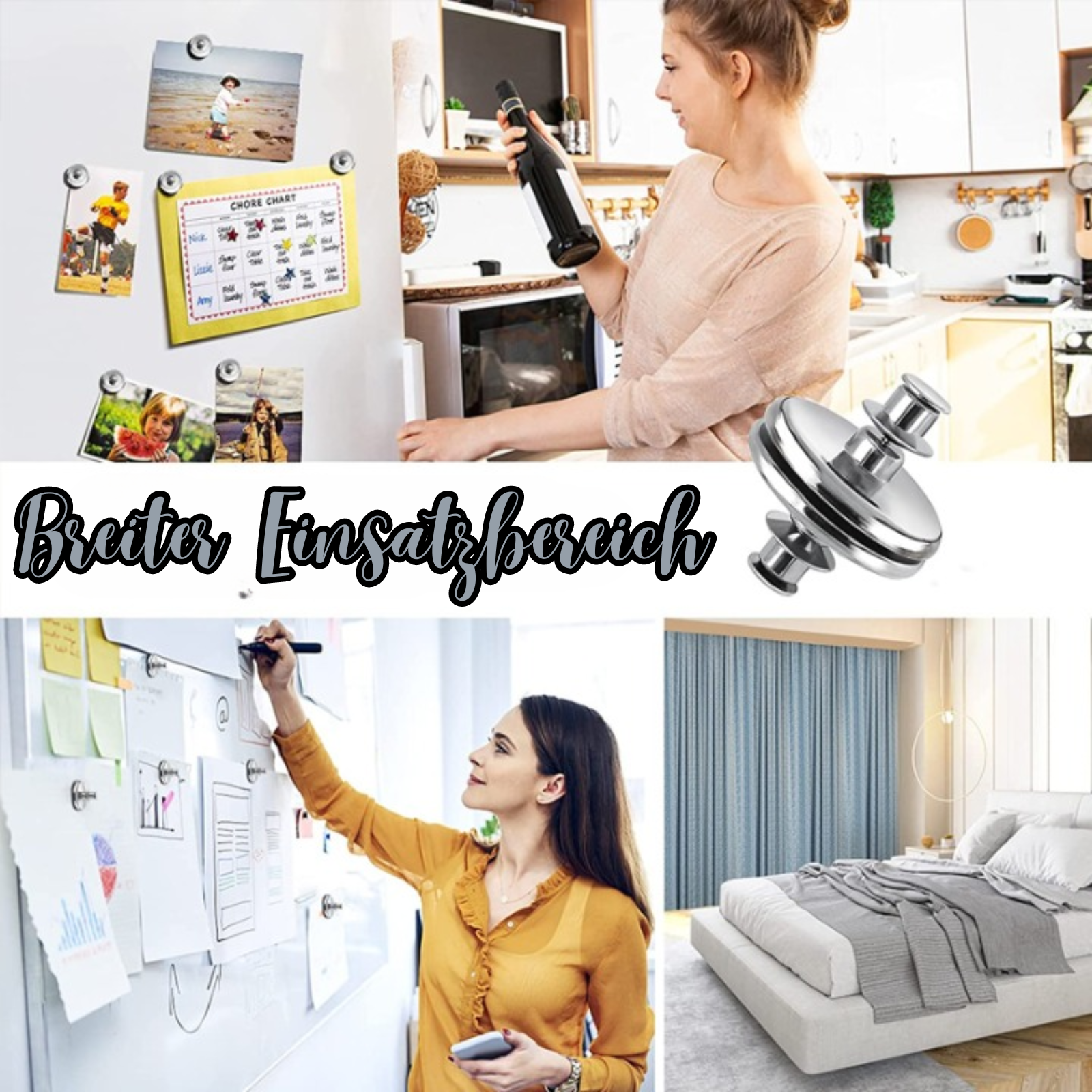MagNique™ - Magnetische Gardinenklammer [5 + 5 Gratis]
