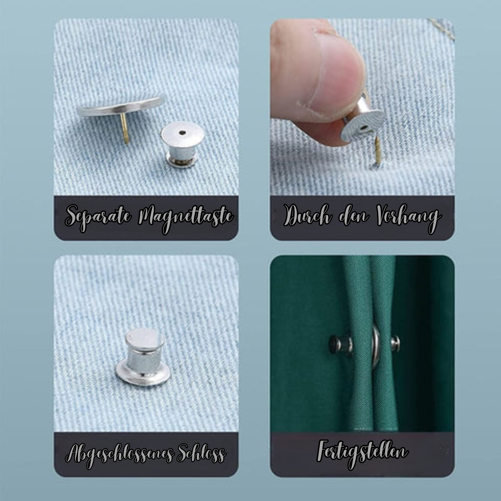 MagNique™ - Magnetische Gardinenklammer [5 + 5 Gratis]
