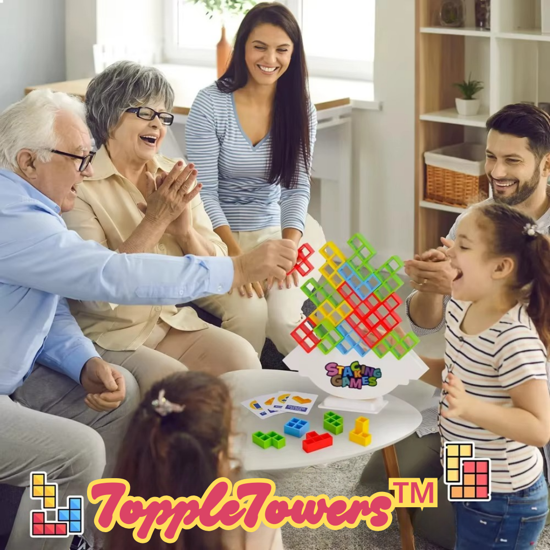 ToppleTowers™ - 3D-Turmspiel Für Geschicklichkeit Und Familienspaß [50% Rabatt]