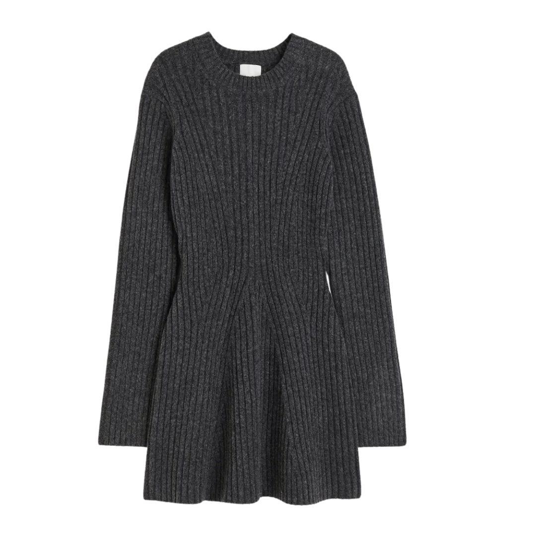 Emma™ – Rib-Knit mit Schlitzärmeln, Rundhals & figurbetonter Passform [50 % Rabatt]