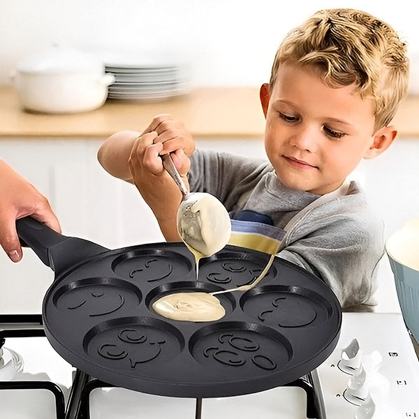 HappiPan™ – Smiley-Pfannkuchenpfanne für fröhlichen Frühstücksspaß [50 % Rabatt]