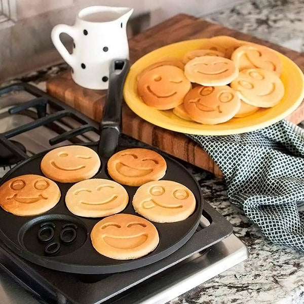 HappiPan™ – Smiley-Pfannkuchenpfanne für fröhlichen Frühstücksspaß [50 % Rabatt]