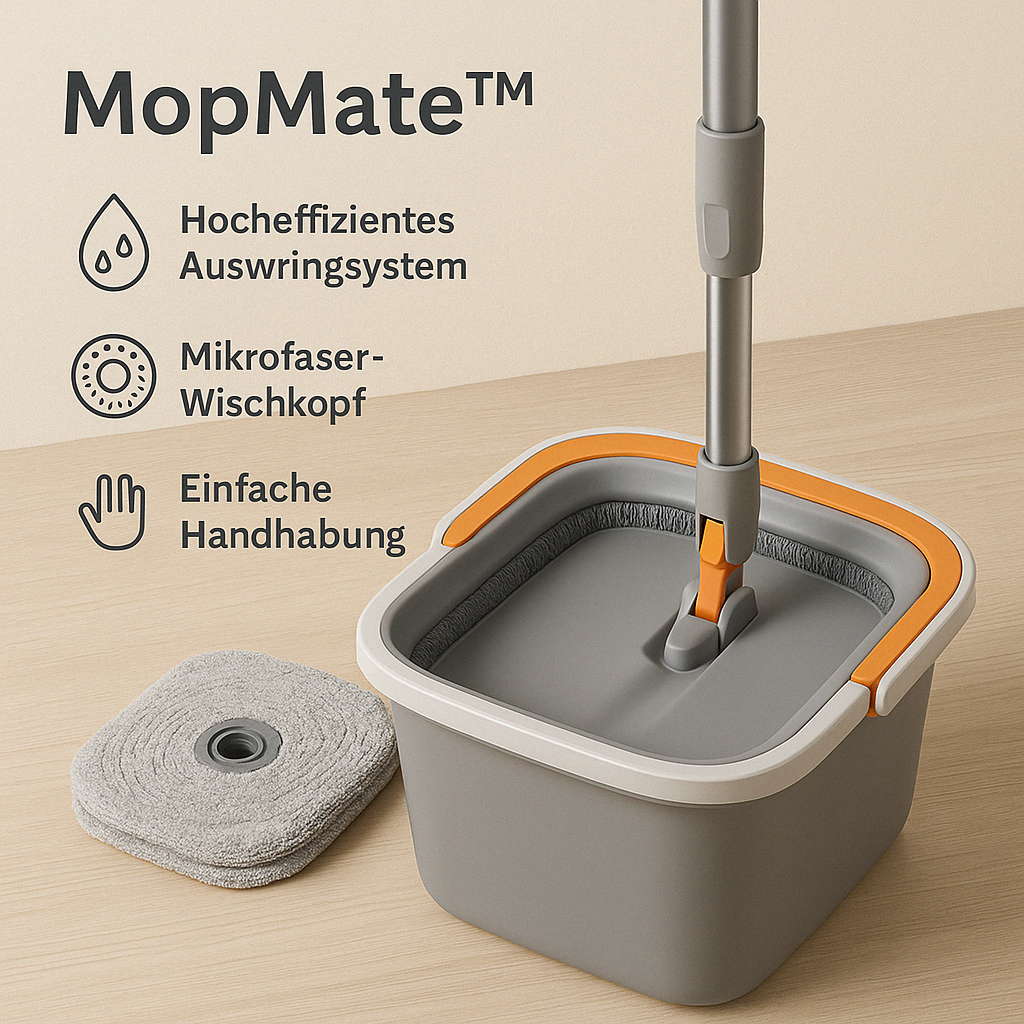 50% Rabatt | MopMate™ – Hygienischer Wischmopp für ultimativen Komfort