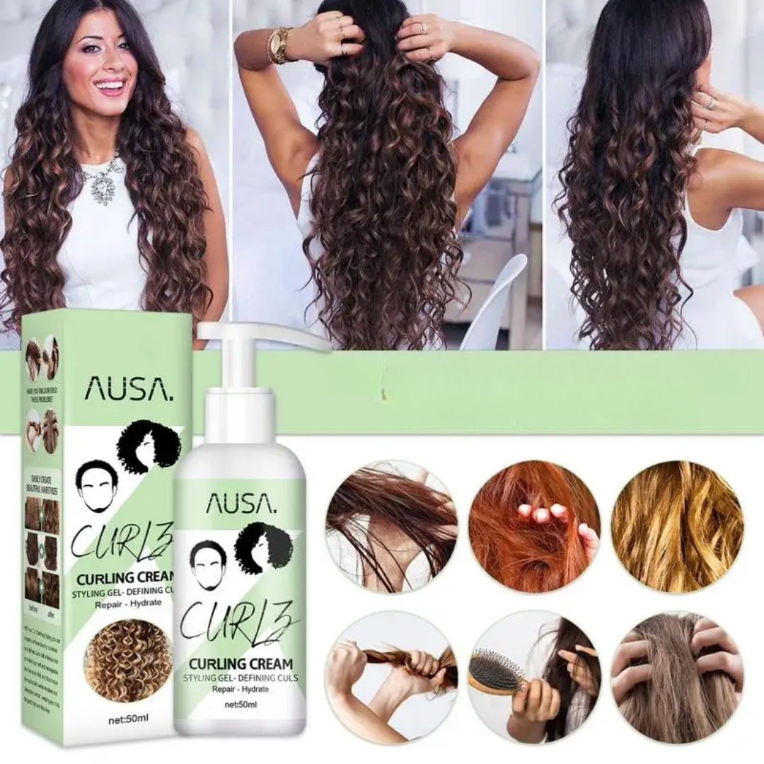 CurlLuxe Lockencreme – Lockendefinition, Glanz, Frizz-Kontrolle, Pflege, Elastizität, Styling