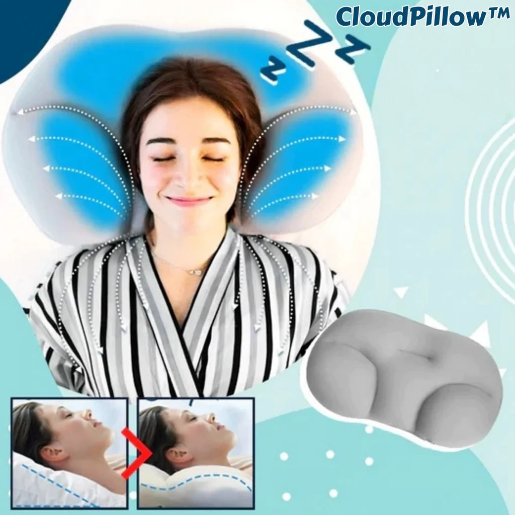 CloudPillow™ Orthopädisches Kopfkissen | 50% Rabatt