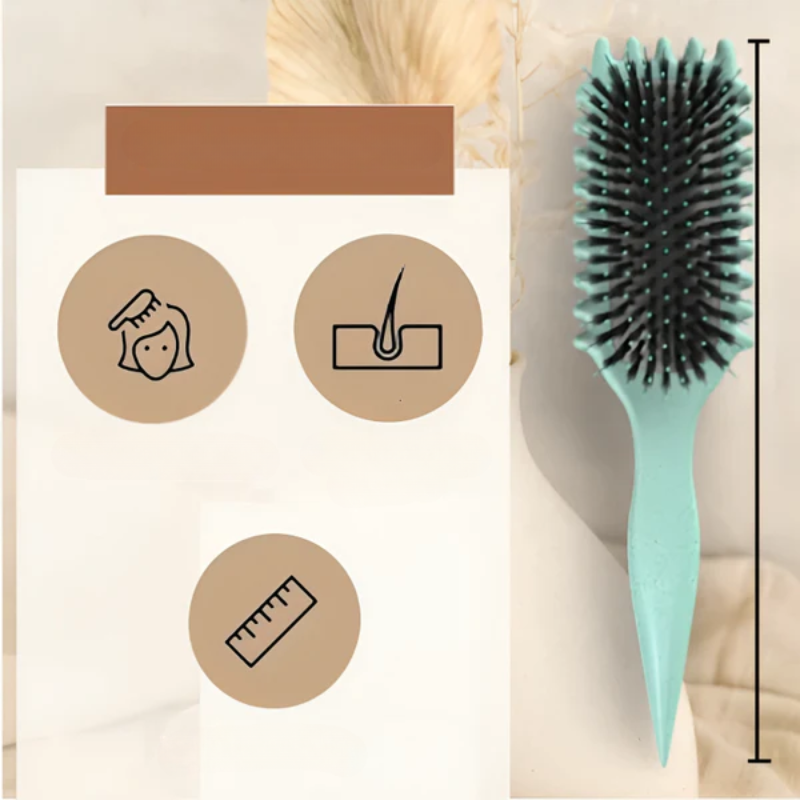 CurlCraft 2-in-1 Lockenbürste – entwirrt & formt glänzende Locken ohne Frizz