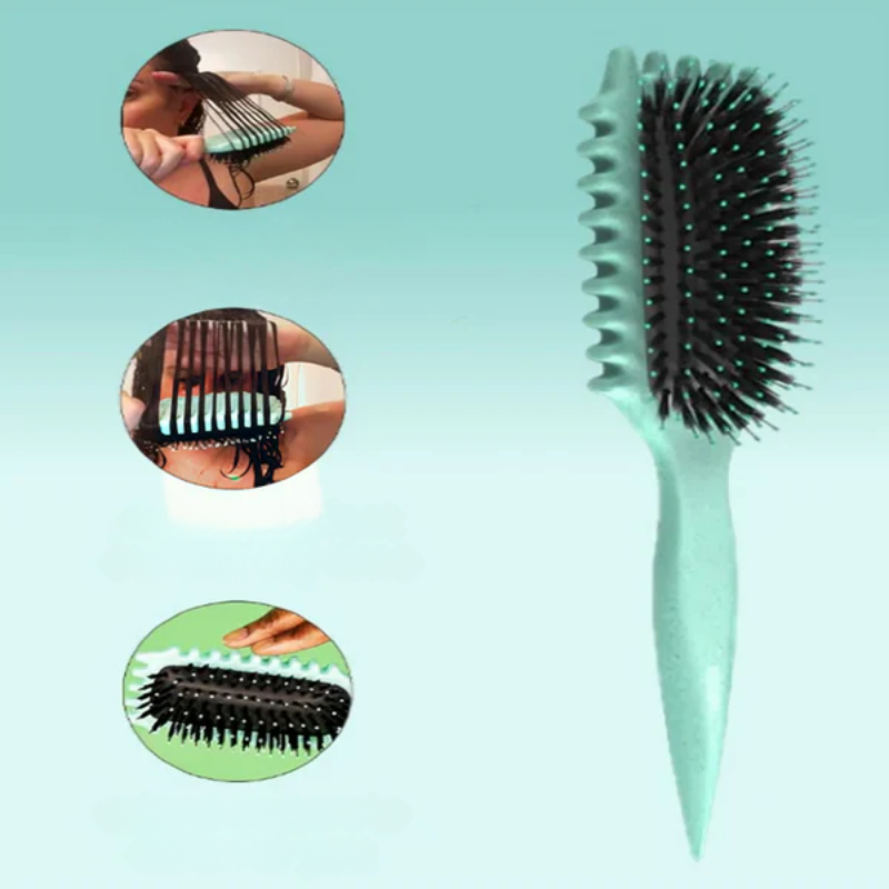 CurlCraft 2-in-1 Lockenbürste – entwirrt & formt glänzende Locken ohne Frizz