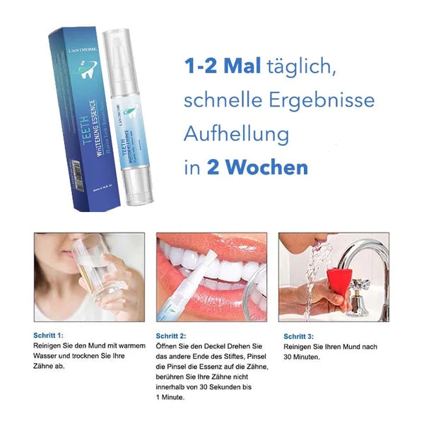 LächelBlitz Zahnaufhellung – Sanfte Teeth Whitening Essenz für Weiße & Gesunde Zähne