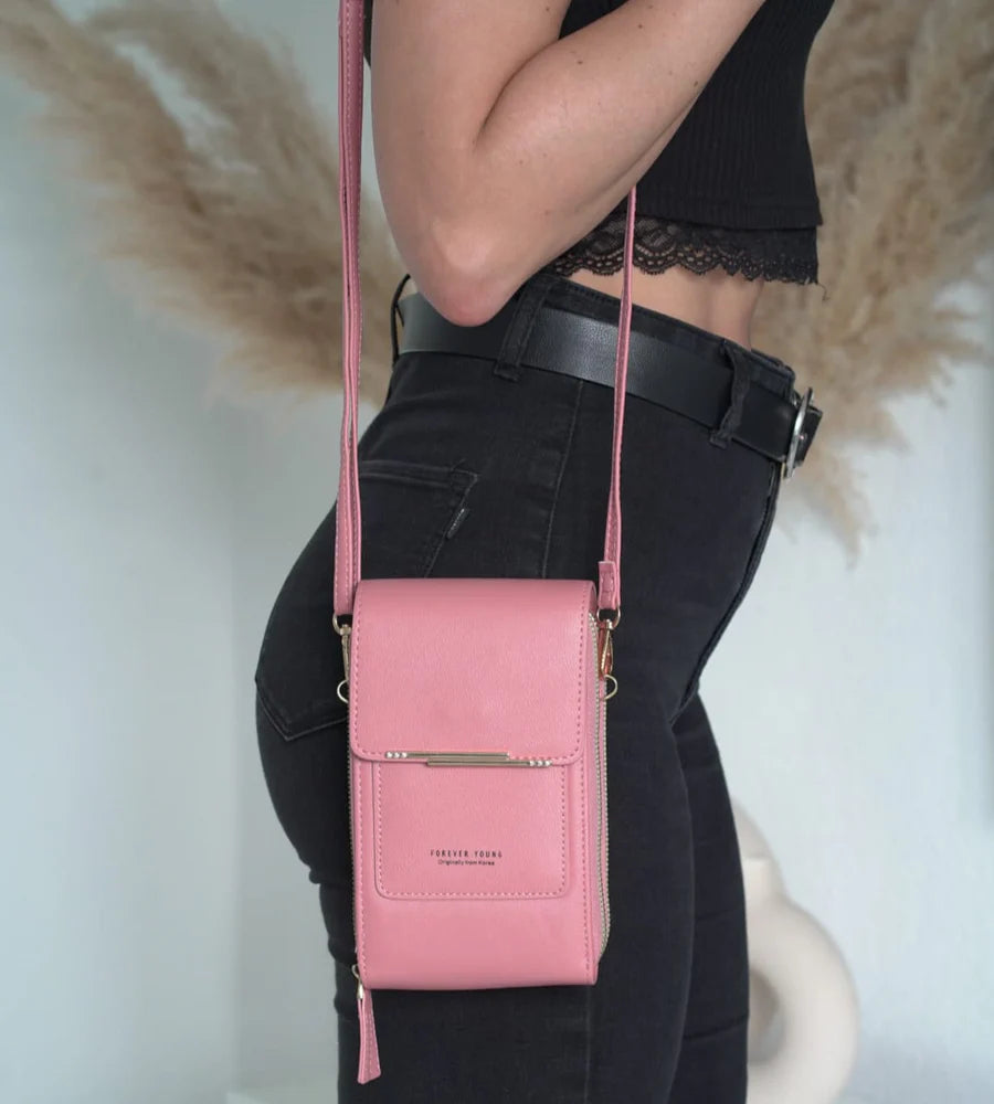 Gina™ – Damen-Umhängetasche mit Touchscreen-Fenster | 50% Rabatt