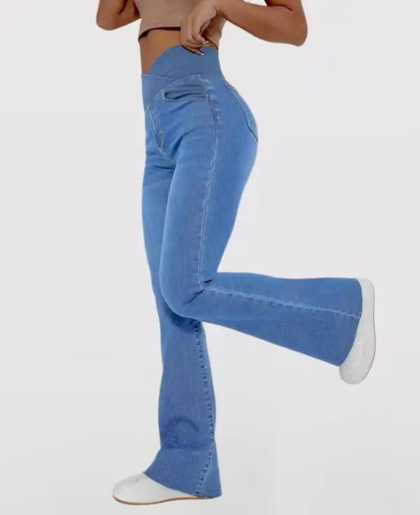 Maxim™ – Damen High-Waist Stretch-Jeans mit schmeichelhaftem Schlag [50 % Rabatt]