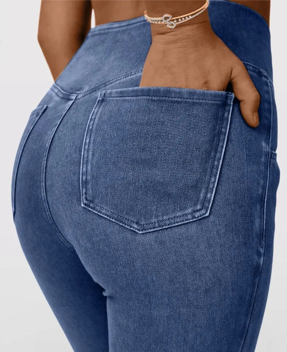 Maxim™ – Damen High-Waist Stretch-Jeans mit schmeichelhaftem Schlag [50 % Rabatt]