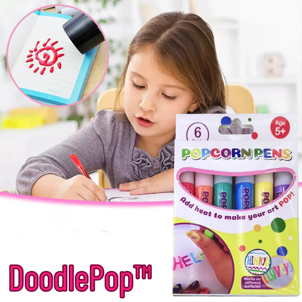 DoodlePop™ – Popcorn-Watte-Stift (5er-Satz) | 1 + 1 Gratis