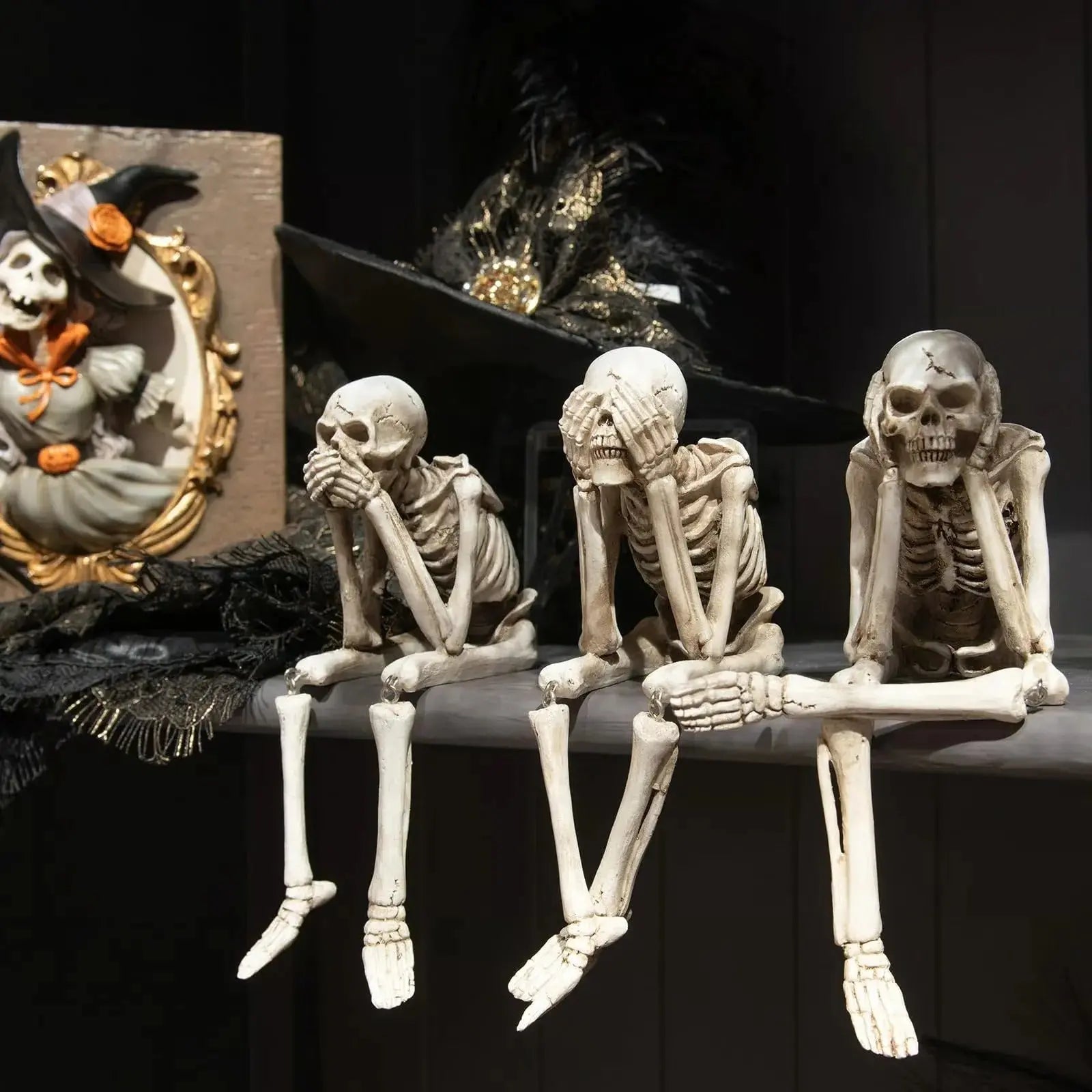 SkullBudy™ – Gruselige Kamin-Deko für Halloween & Party [50% Rabatt]