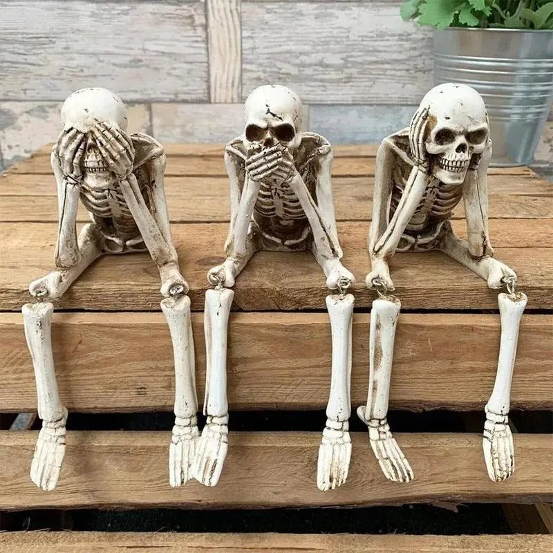 SkullBudy™ – Gruselige Kamin-Deko für Halloween & Party [50% Rabatt]