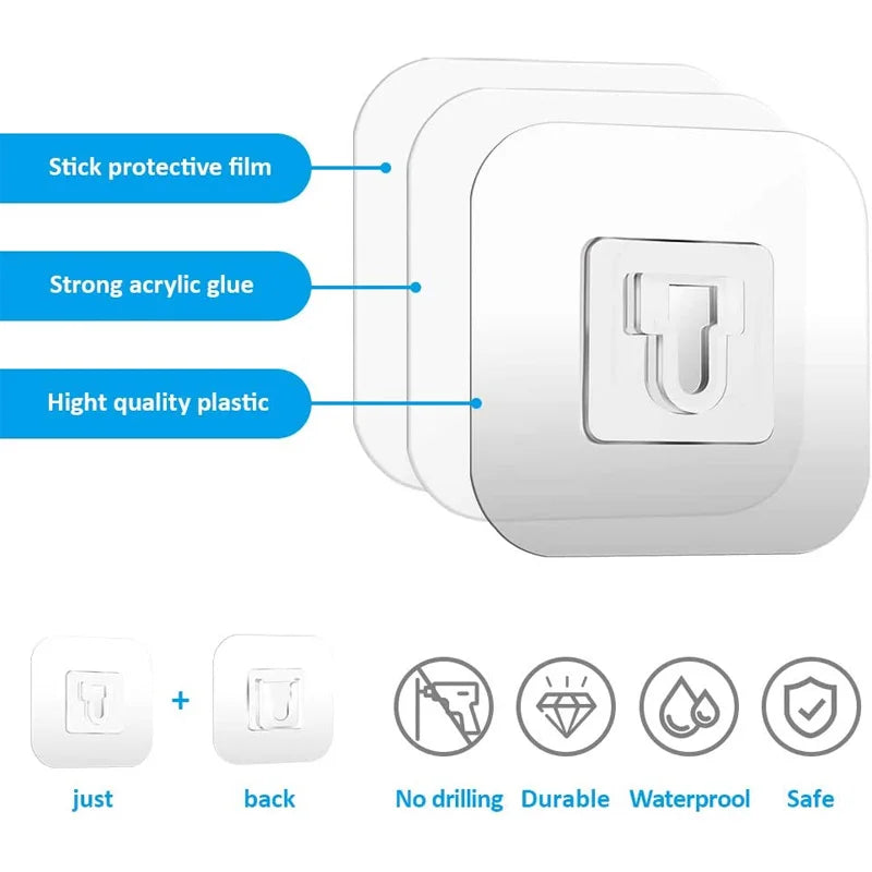 WallHook™ Doppelseitig klebende Wandhaken | NUR HEUTE 50% RABATT