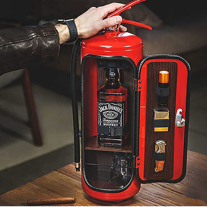 BlazeBar™ – Stilvolle Minibar mit integriertem Feuerlöscher [50 % Rabatt]