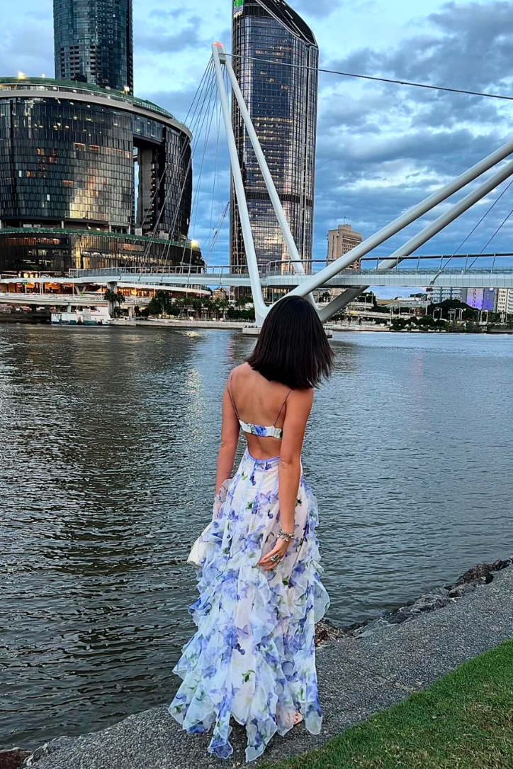 50% Rabatt | Sophie™ - Florales Maxikleid
